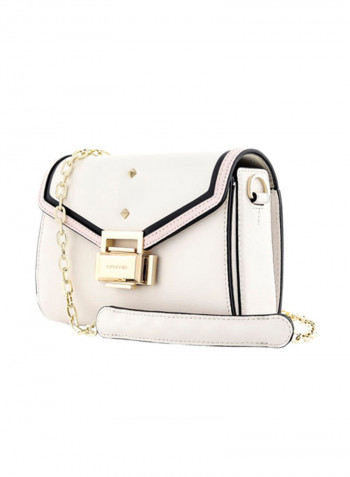 Strong Leather Shoulder Bag Light Pink