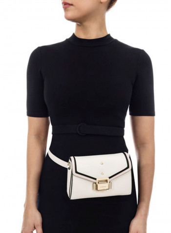 Strong Leather Shoulder Bag Light Pink