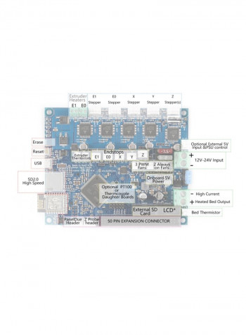3D Printer Part And Accessories Blue/Black/Silver