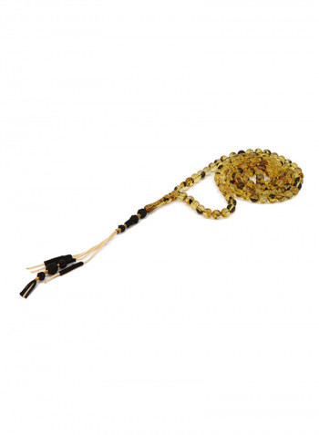Yellow Natural Amber Prayer Beads Misbaha