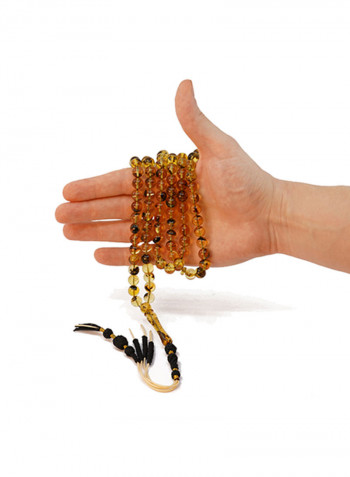 Yellow Natural Amber Prayer Beads Misbaha
