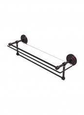 Glass Shelf Towel Bar Brown/Clear 22inch reviews Glass Shelf Towel Bar Brown/Clear 22inch