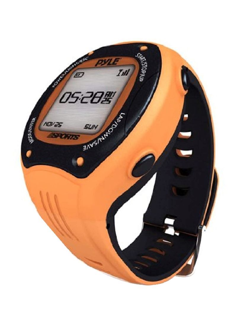 Digital Wrist Watch Orange/Black