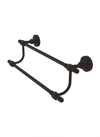 Double Towel Bar Black 18inch