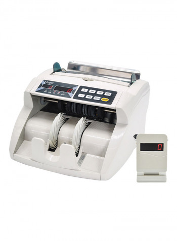 Automatic Multi Currency Cash Counting Machine White
