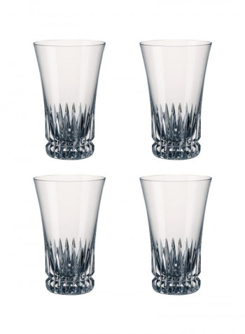 4-Piece Grand Royal Tall Glass Set Clear