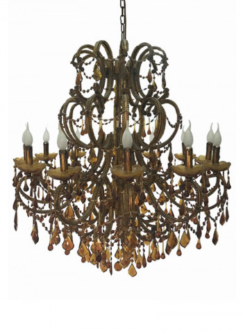 Chandelier Gold/White 1000x1030millimeter