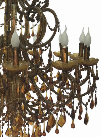 Chandelier Gold/White 1000x1030millimeter