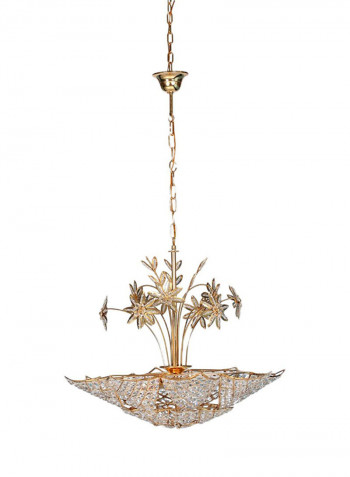 Star Galaxy Basin Chandelier Gold/Clear 80x65centimeter