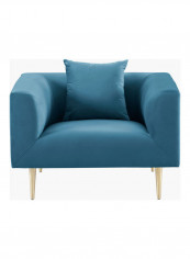 1-Seater Sofa With Cushion Blue 101 x 86cm