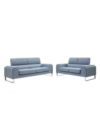 Oslo 2-Seater Sofa Blue 80x158cm