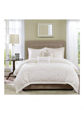 3-Piece Duvet Cover White King