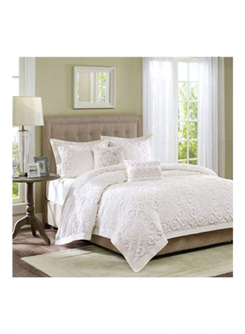 3-Piece Duvet Cover White King