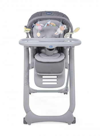 Polly Magic Relax High Chair With Toy Bar 0M-3Yrs, Graphite