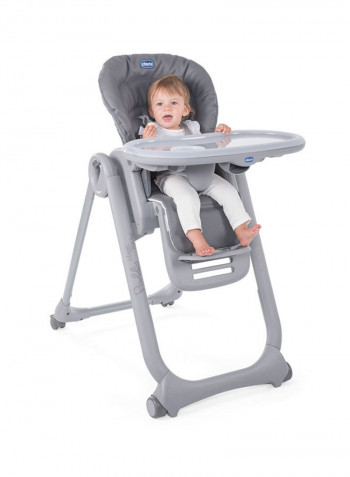 Polly Magic Relax High Chair With Toy Bar 0M-3Yrs, Graphite