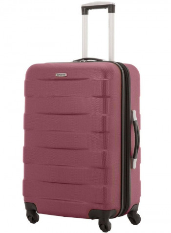 2-Piece Hard Side Expandable Luggage Set with ABS Construction Burgundy