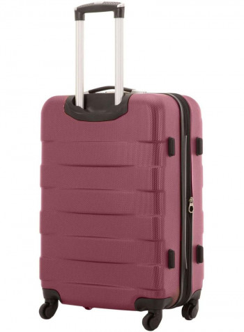 2-Piece Hard Side Expandable Luggage Set with ABS Construction Burgundy