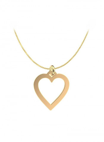 22 Karat Gold Heart Design Pendant Necklace