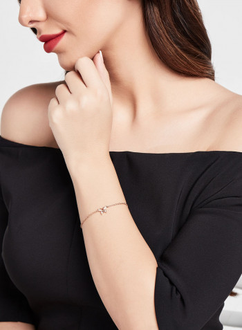 18K Gold Diamond Chain Bracelet