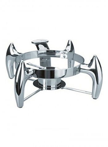 Chafing Dish Round Holder Silver