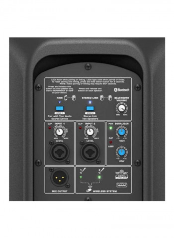 2-Way PA Speaker System B112W Black