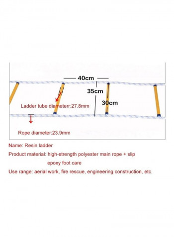 Resin Anti-skid Firefighting Rope Ladder- 20 Meter