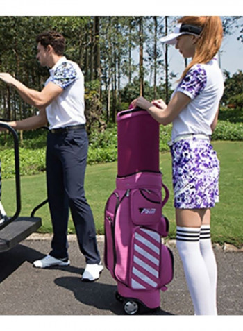 Multi-Functional Retractable Golf Ball Bag With Pulley 126x43x23cm