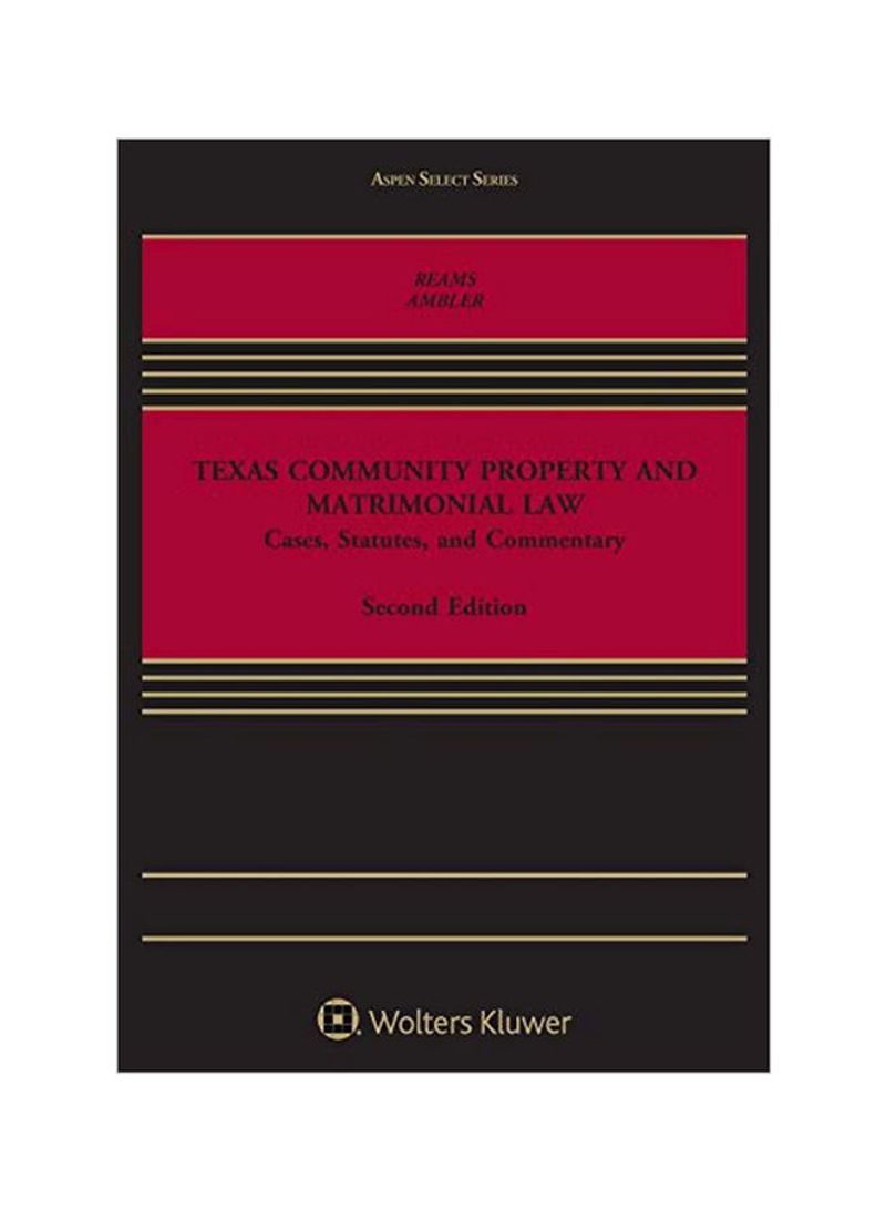 Texas Community Property And Matrimonial Law Paperback 2