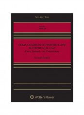 Texas Community Property And Matrimonial Law Paperback 2