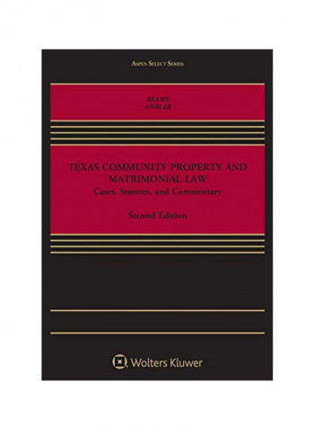 Texas Community Property And Matrimonial Law Paperback 2