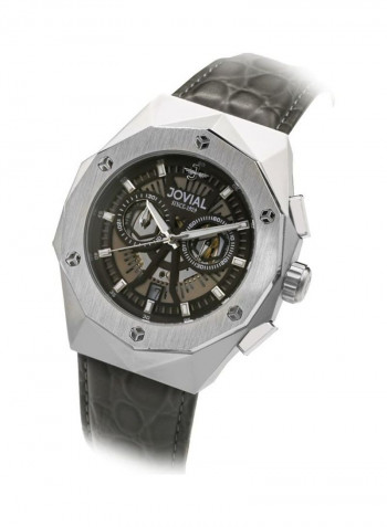 Men's Leather Analog Watch 1505GSLC60E