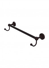 Sag Harbor Collection Towel Bar With Integrated Hook Brown 26.2x6x4.5inch