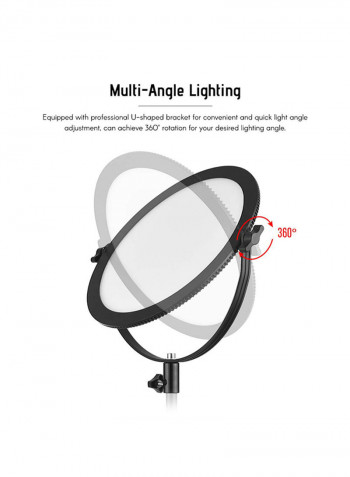Ultra Thin Round LED Video Light SO-30T 12x0.5inch White