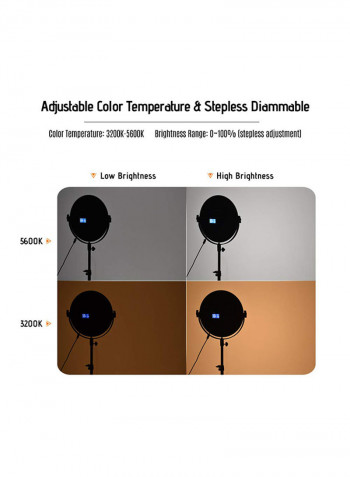 Ultra Thin Round LED Video Light SO-30T 12x0.5inch White