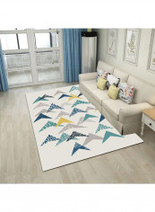 Geometry Comfortable Living Room Carpet Multicolour 180x280centimeter