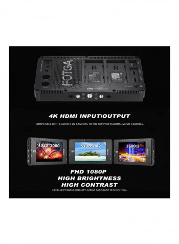 Full HD Monitor 7inch Black
