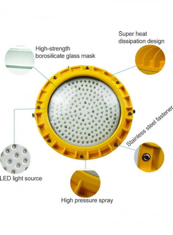 LED Explosion-Proof Lamp Floodlight Yellow 34 x 33 x 31centimeter