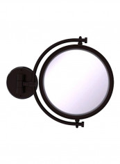 Wall Mounted 5X Magnification Make-Up Mirror Brown/Clear 8inch