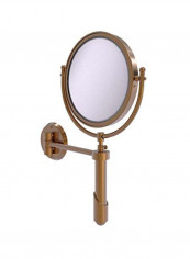 Soho Collection Wall Mounted Make-Up Mirror Gold/Clear 8inch