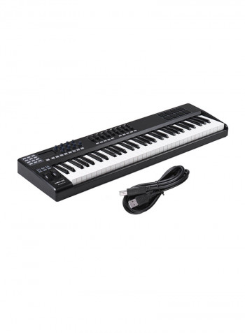 61-Key MIDI Controller Keyboard With USB Cable