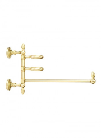 Waverly Place Collection Hair Dryer Holder Gold 15x7x9inch