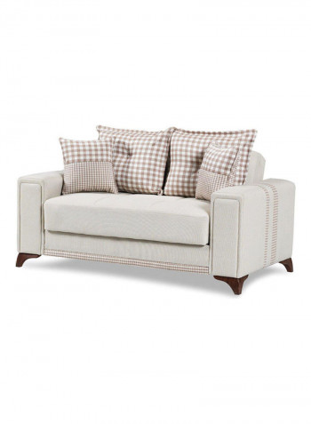 2 Seater Fabric Sofa Beige
