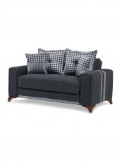 2 Seater Fabric Sofa Grey
