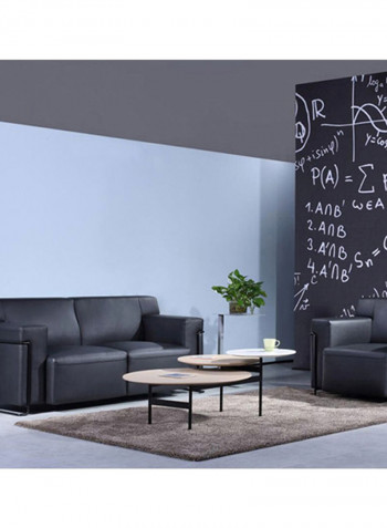 Mdf Coated Coffee Table Beige/Grey/Black 1255x450x855centimeter