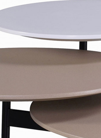 Mdf Coated Coffee Table Beige/Grey/Black 1255x450x855centimeter