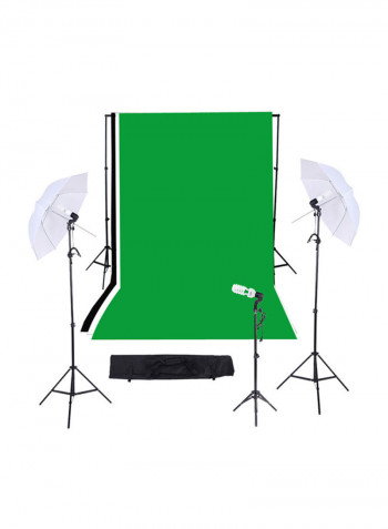 Photography/Video Studio Triple Lighting Kit White/Black/Green
