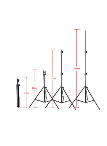 Photography/Video Studio Triple Lighting Kit White/Black/Green