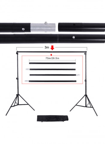 Photography/Video Studio Triple Lighting Kit White/Black/Green