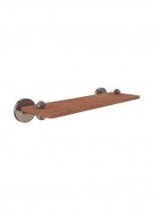 South Beach Collection Wood Shelf Brown/Gold 22inch