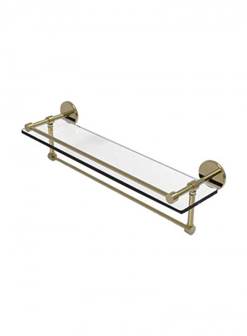 Brass Towel Bar Clear/Gold 22inch